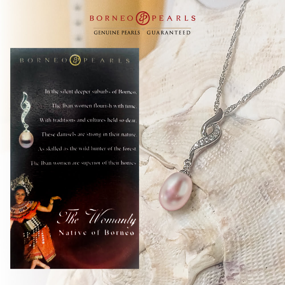 The Woman of Borneo - Story Pearl Pendant