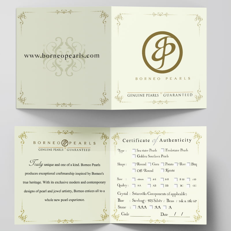 Curvy 925 Silver Round Pearl Earring