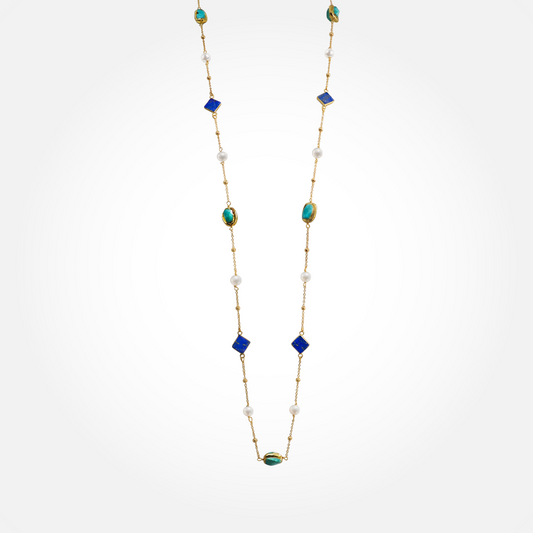 Blue Lapis Lazuli & Turquoise Necklace