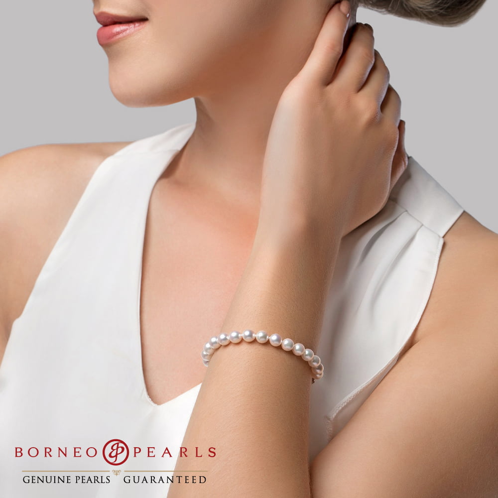 Classic 6-7mm Off Round Pearl Bracelet