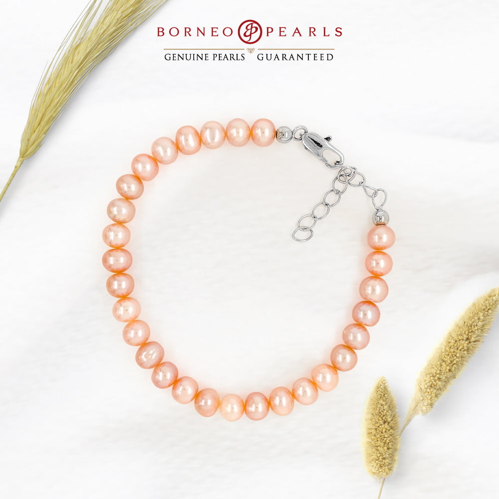 Classic 6-7mm Off Round Pearl Bracelet