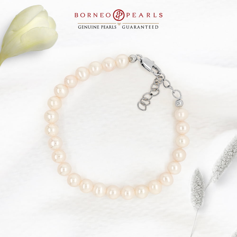 Classic 6-7mm Off Round Pearl Bracelet