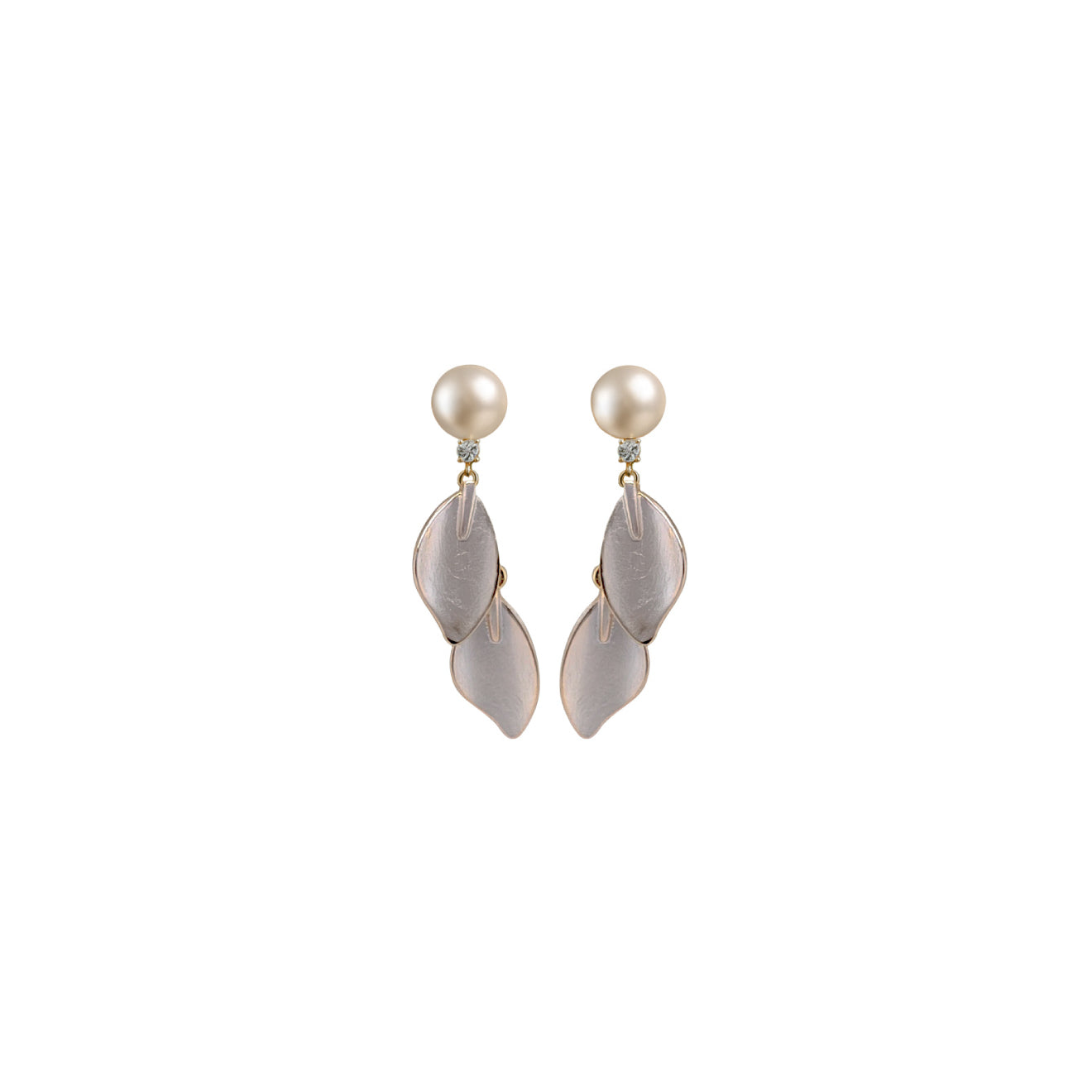 Pearl Petal Drops Earring