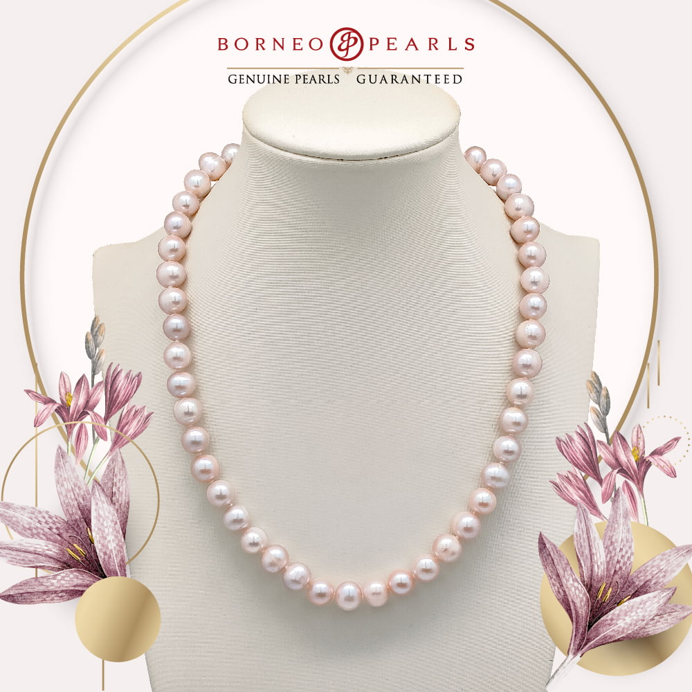 Classic 9-10mm Off Round Pearl Necklace