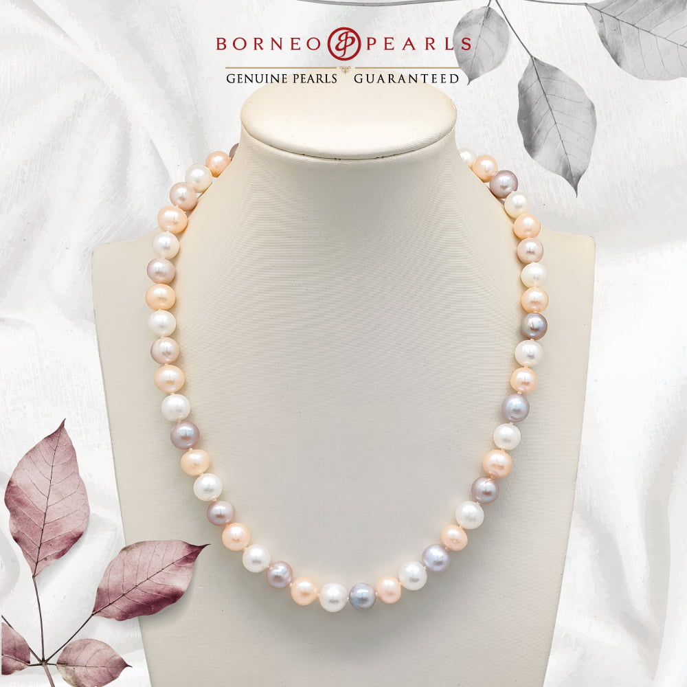 Classic 9-10mm Off Round Pearl Necklace
