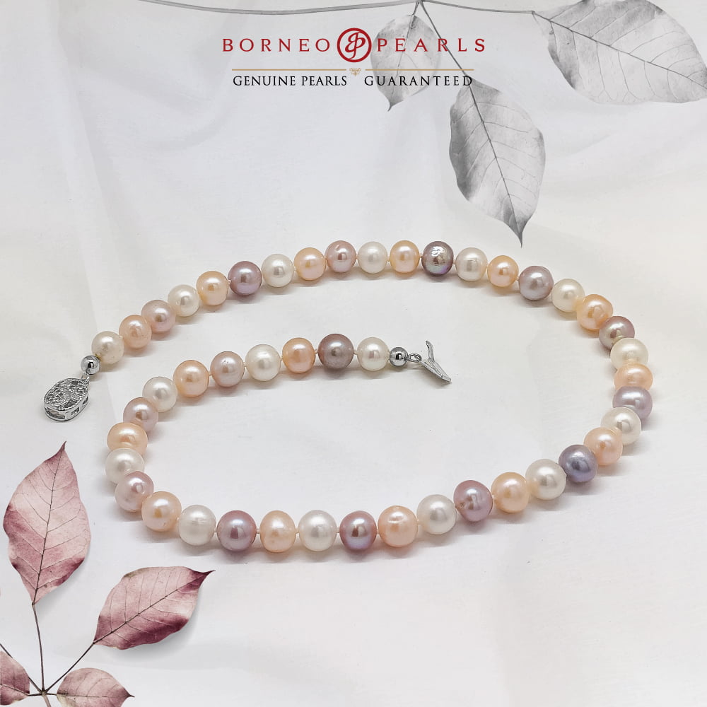 Classic 9-10mm Off Round Pearl Necklace