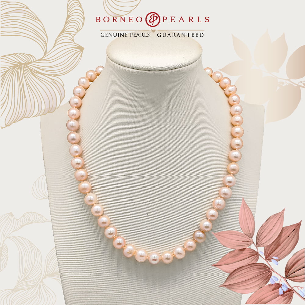 Classic 9-10mm Off Round Pearl Necklace