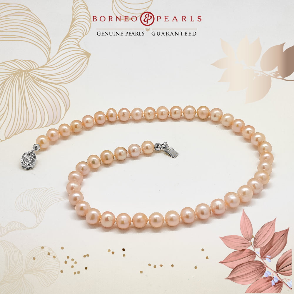Classic 9-10mm Off Round Pearl Necklace