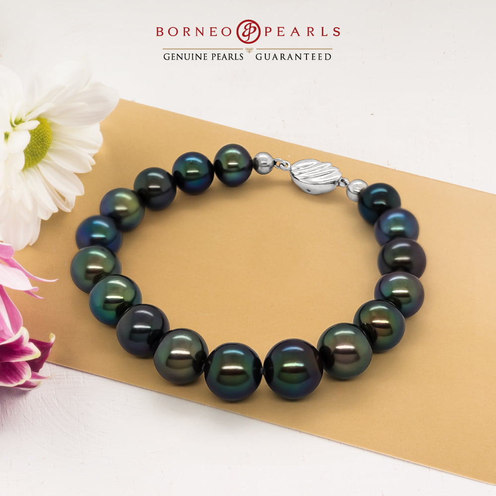 High Grade 9-10mm Round Pearl Bracelet