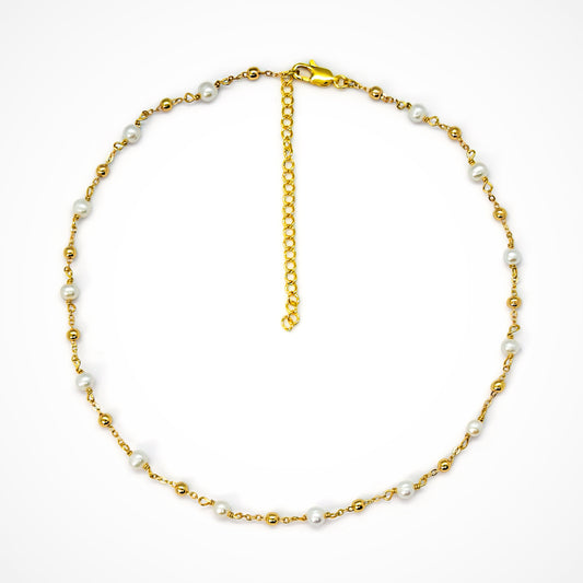 Pearls of Love Tin Cup Pearl Necklace