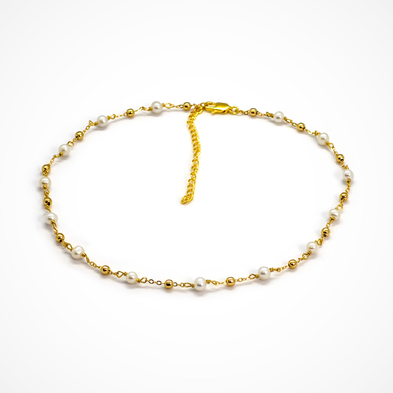 Pearls of Love Tin Cup Pearl Necklace