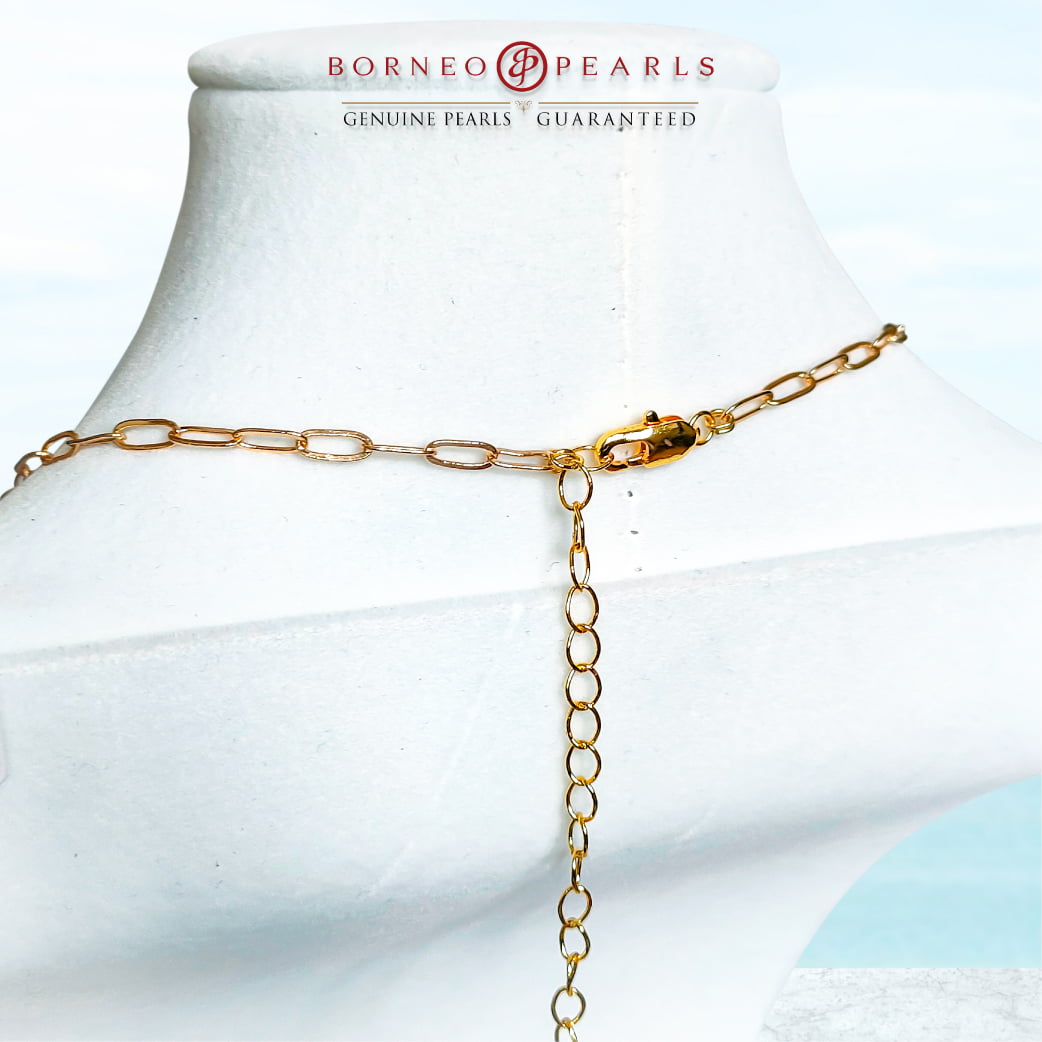 Turquoise Drop Pearl Necklace