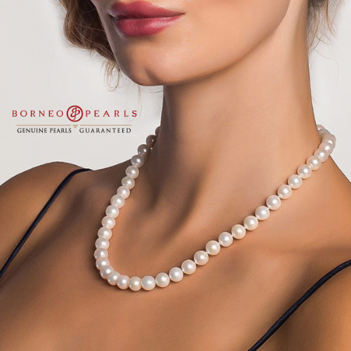 Classic 9-10mm Off Round Pearl Necklace
