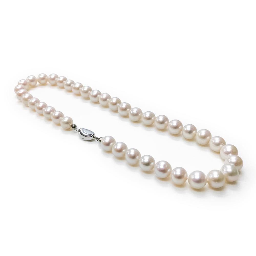 10-11mm White Round Pearl Necklace