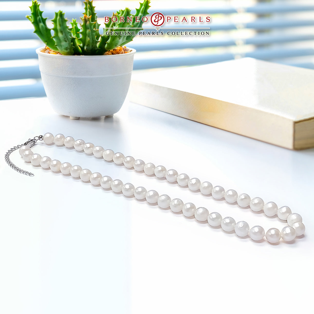 Classic 8-9mm Off Round Pearl Necklace