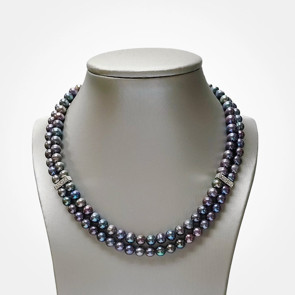 Dual Layer Pearl Choker