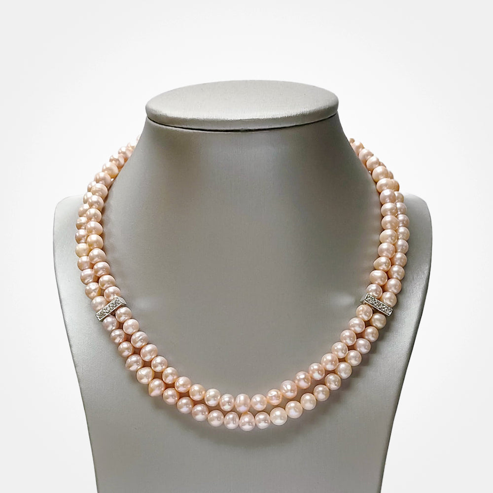 Dual Layer Pearl Choker
