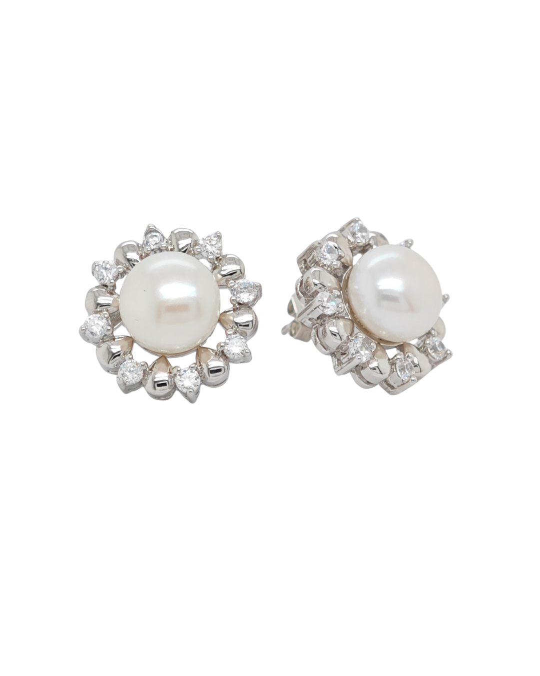 Bridal Pearl Bloom Earrings