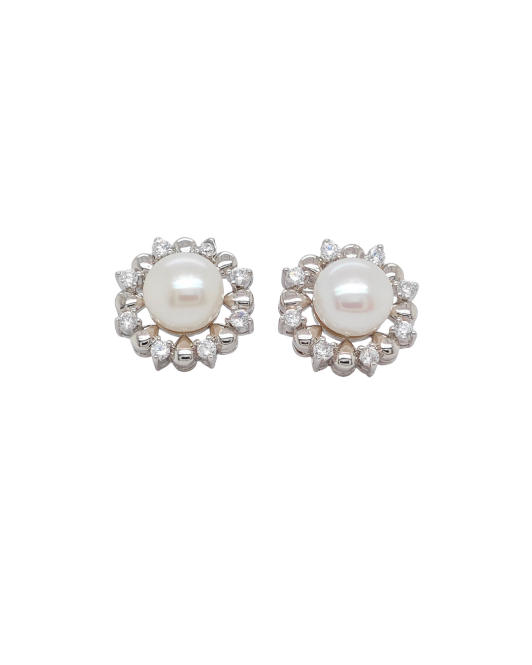 Bridal Pearl Bloom Earrings