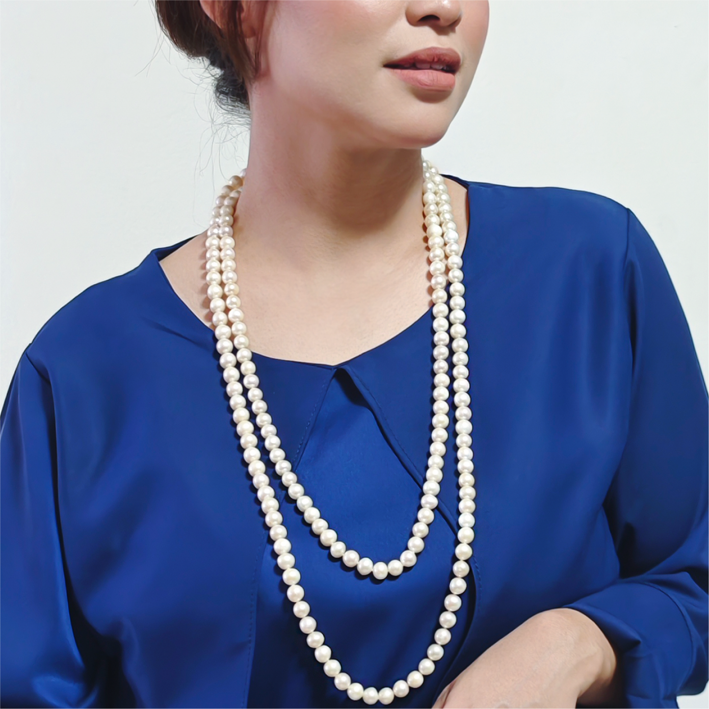 64 Inch Rope Pearl Necklace