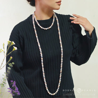 64 Inch Rope Pearl Necklace