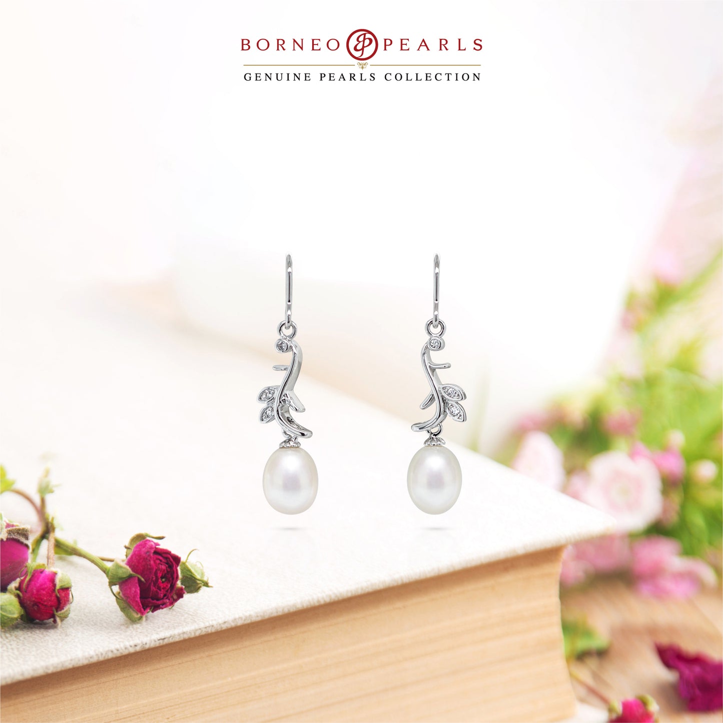 Nature's Charm Pearl Earrings