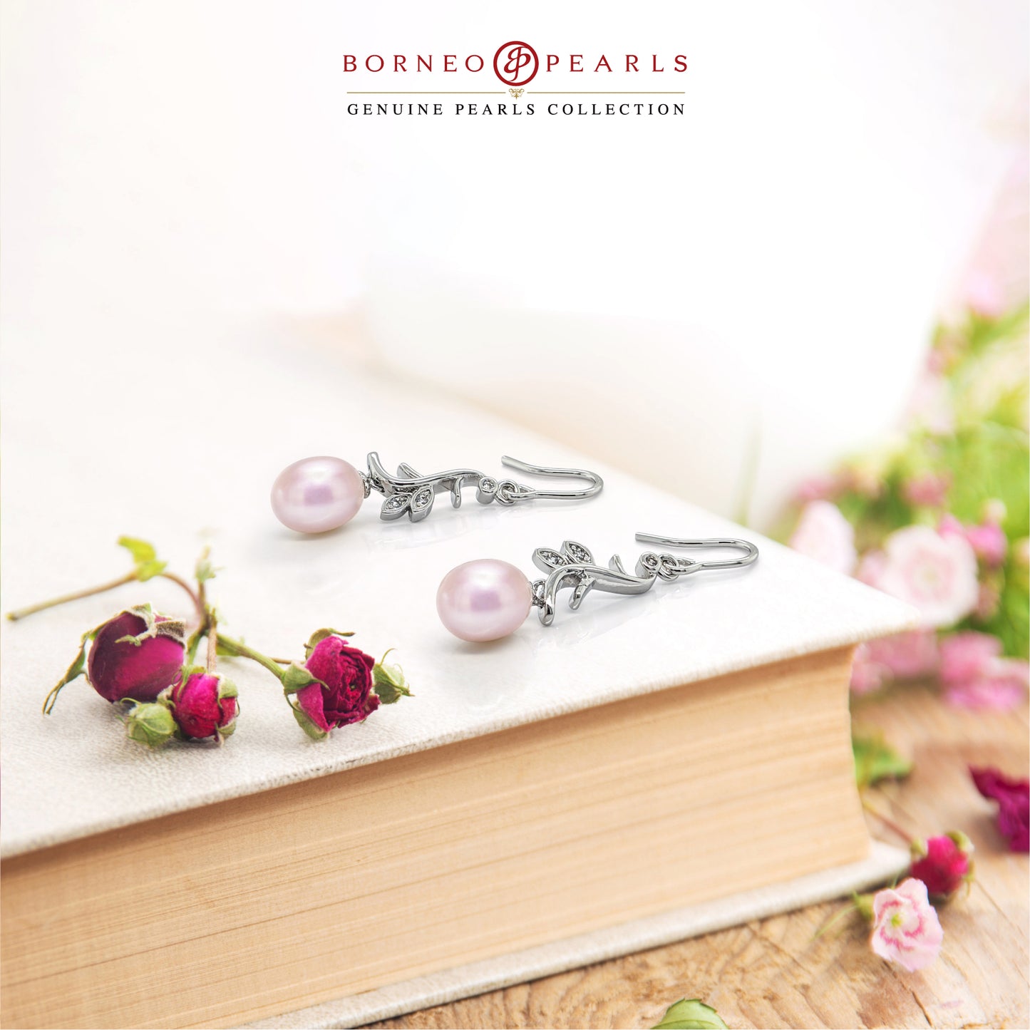 Nature's Charm Pearl Earrings