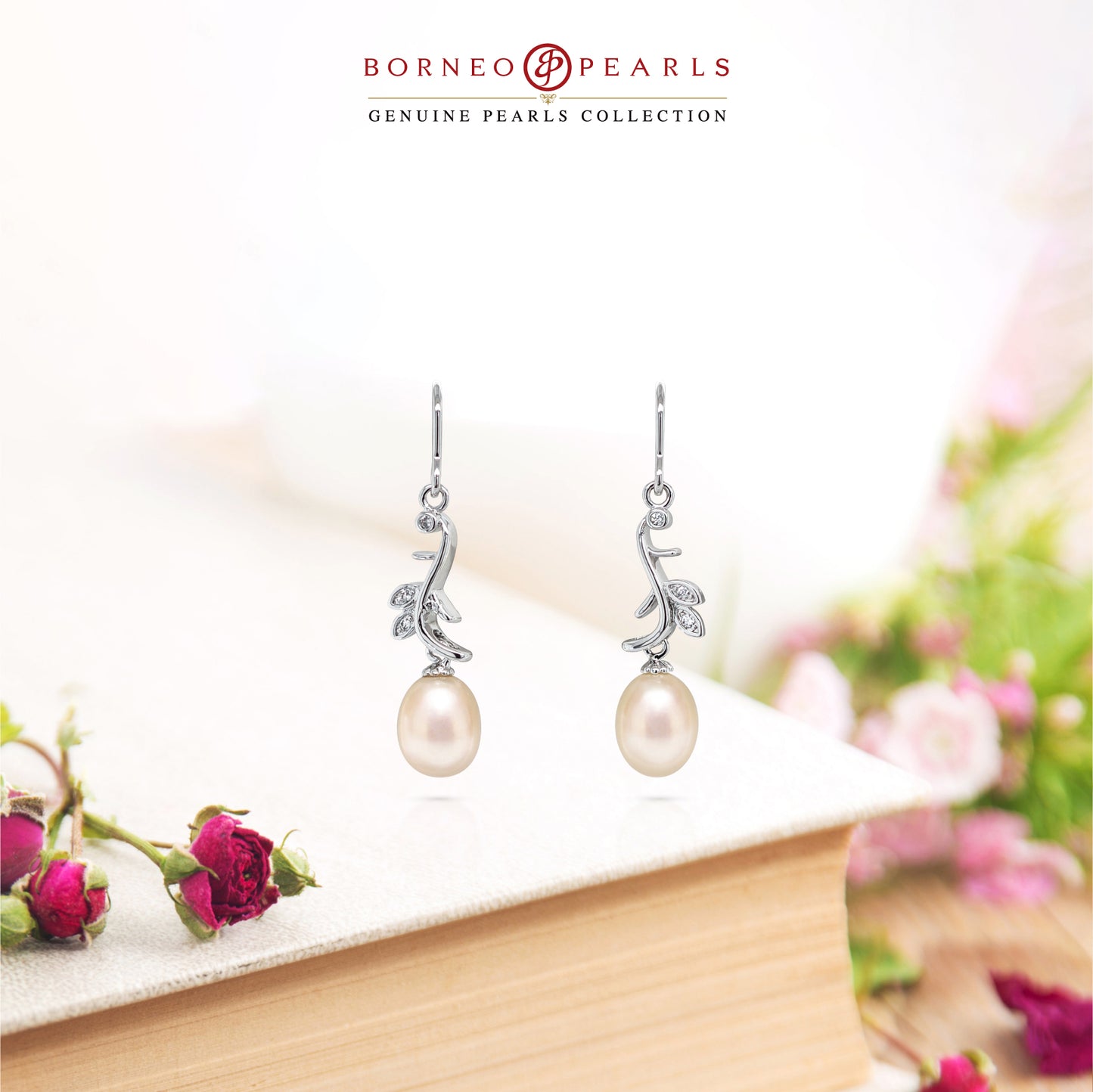 Nature's Charm Pearl Earrings