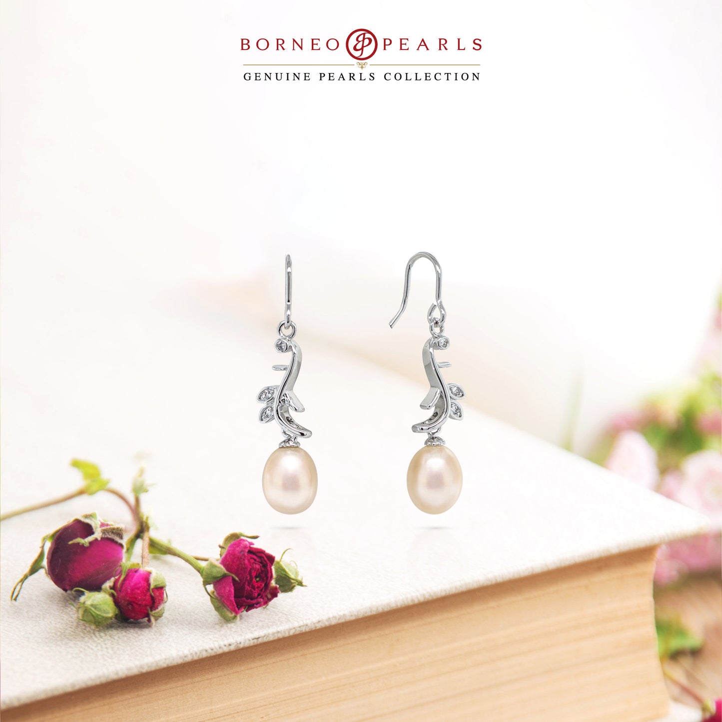 Nature's Charm Pearl Earrings