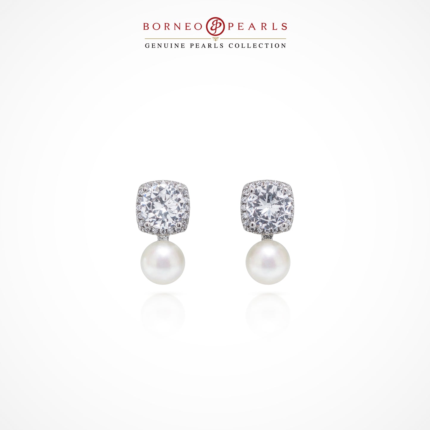 Radiant Pearl Stud Earrings