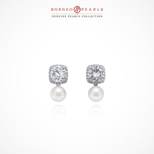 Radiant Pearl Stud Earrings