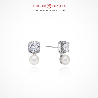 Radiant Pearl Stud Earrings