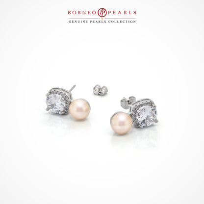 Radiant Pearl Stud Earrings