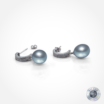925 Silver Luna Pearl Loops
