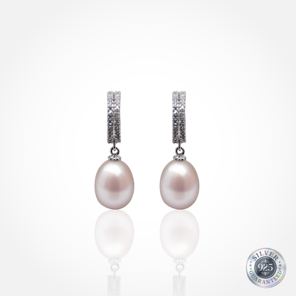 925 Silver Luna Pearl Loops