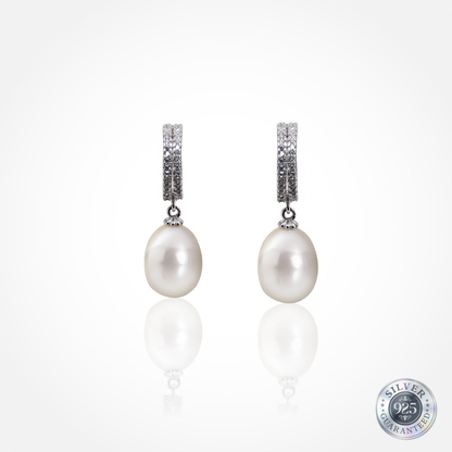 925 Silver Luna Pearl Loops