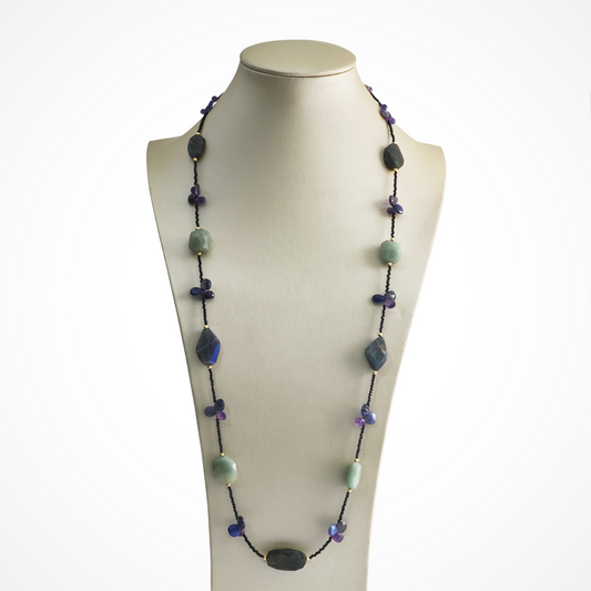 38' Gemstone Long Necklace