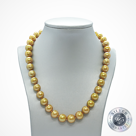 12mm Golden South Sea Necklace