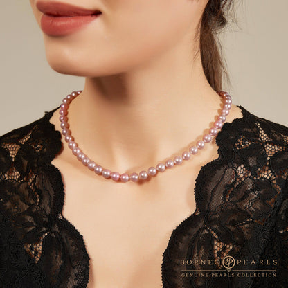 Off Round Pearl Choker