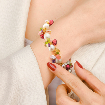 Keshi Pearl & Semi Precious Stones Bracelet