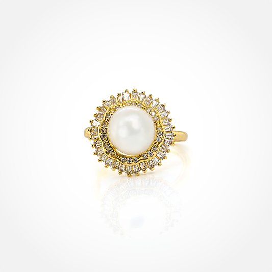 Stella Adjustable Pearl Ring