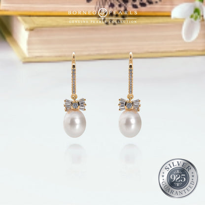 Silver Gold Platted Drop Earrings