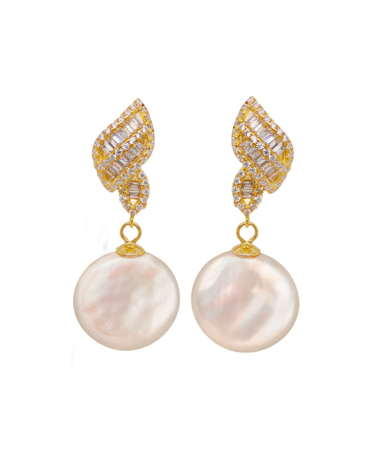 13-14mm Coin Pearls in 925 Silver