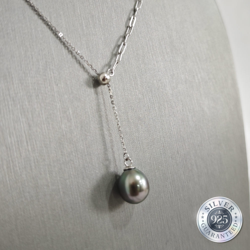 925 Silver Tahitian Teardrop Pendant