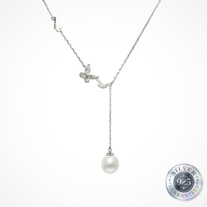 Pearl Flutter Pendant in 925 Silver