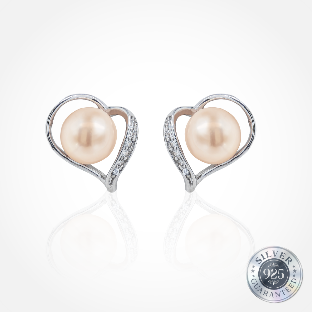925 Silver Adore Pearl Studs