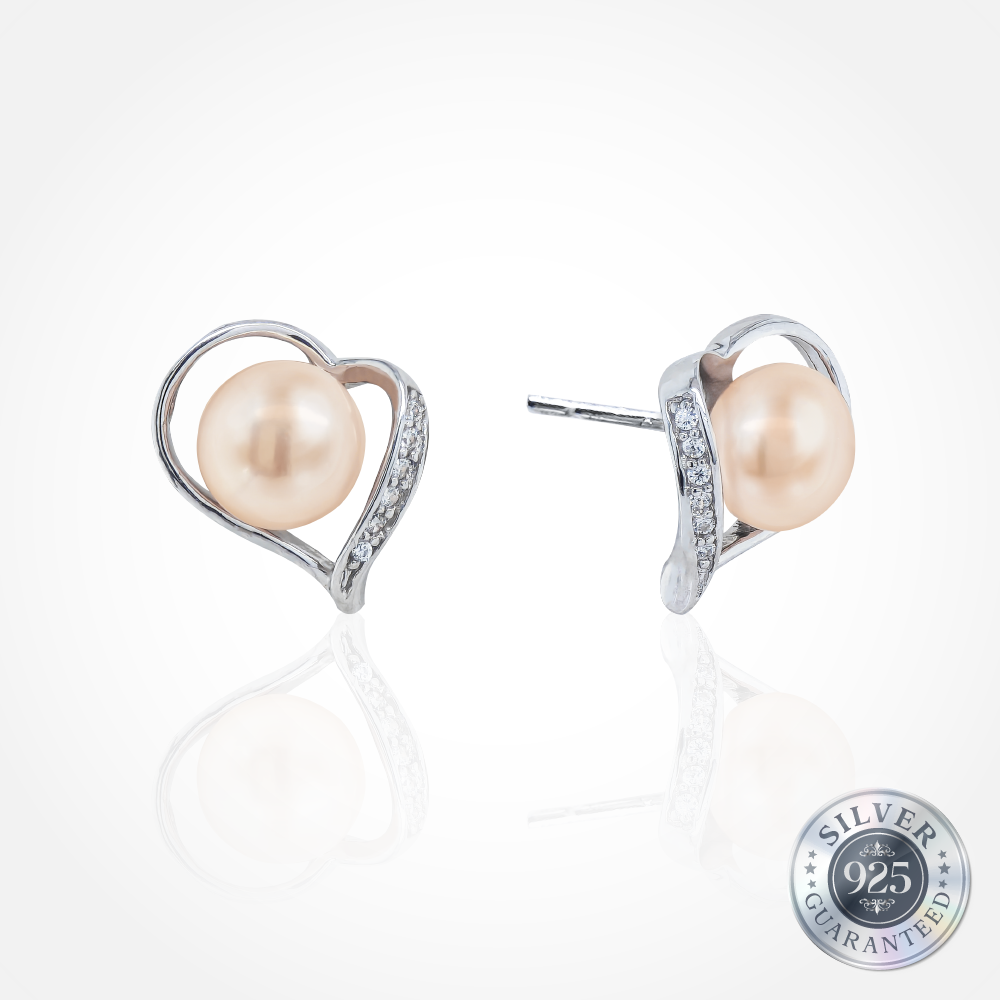 925 Silver Adore Pearl Studs