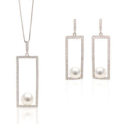 Aurora Pearl Set in 925 Silver