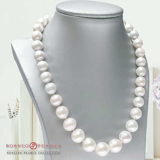 Luxurious 11-16mm Round Pearl Necklace