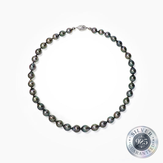 925 Silver Drop Tahitian Pearl Necklace